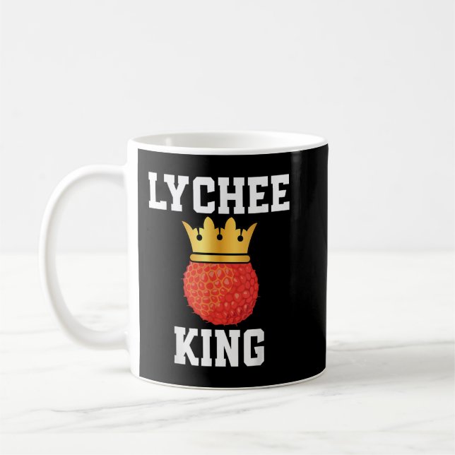 Funny Lychee King Outfit For Boy And Man Coffee Mug (Left)