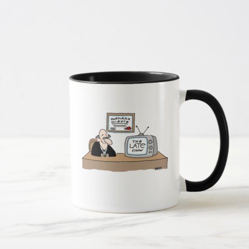 Funny Macabre Undertaker Mortician Cartoon  Mug