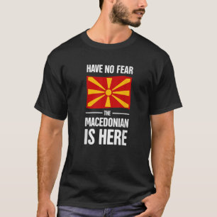 Funny Macedonian Flag Balkan Republic Of Macedonia T-Shirt