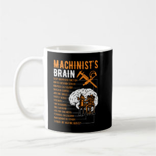 Funny Machinist Gifts - Machinist's Brain Coffee Mug