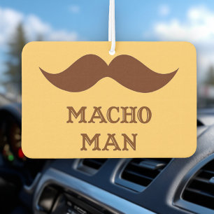 Funny Macho Man Mustache Air Freshener