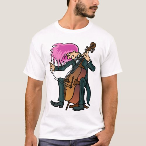 Funny Mad Cellist Cello T_shirt