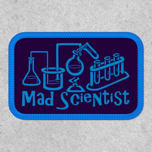 Funny Mad Scientist Laboratory Patch