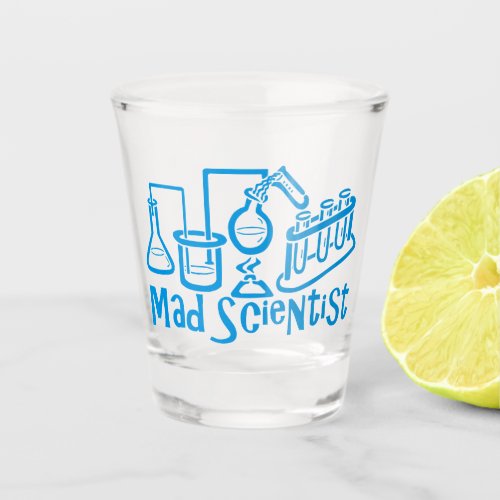 Funny Mad Scientist Laboratory Shot Glass