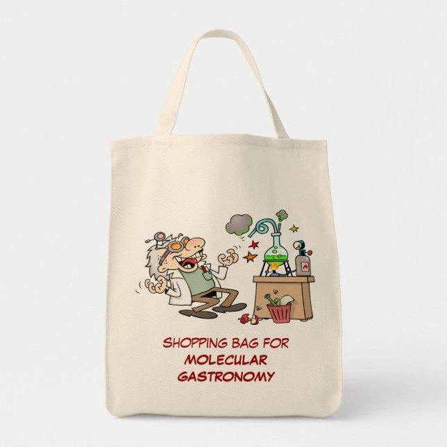 Funny Mad Scientist Tote Bag (Front)
