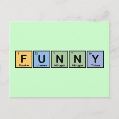 Funny made of Elements Postcard