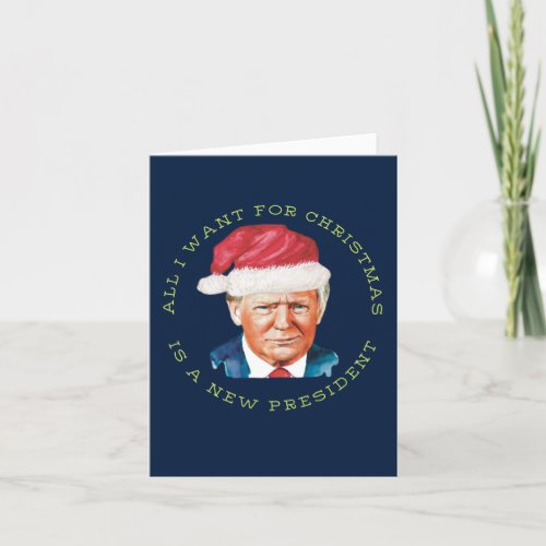 Funny MAGA Conservative Donald Trump Christmas Holiday Card