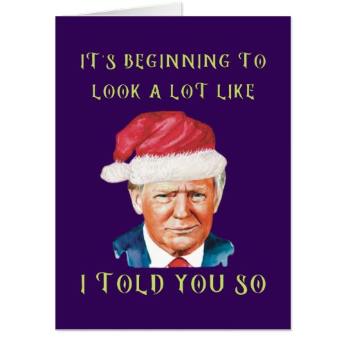 Funny MAGA Donald Trump Conservative Christmas Card