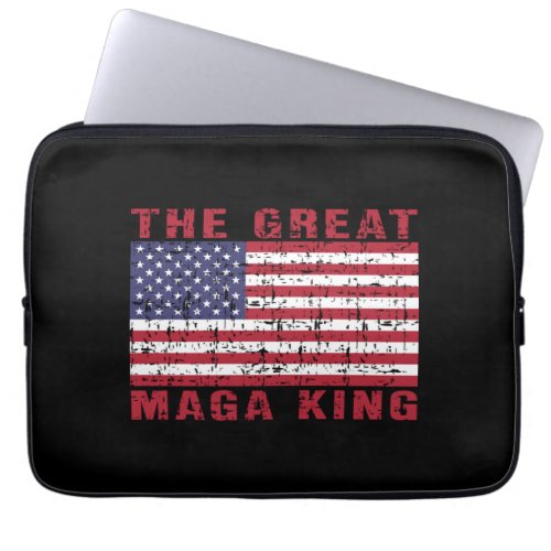 Funny MAGA King Trump Supporter Laptop Sleeve