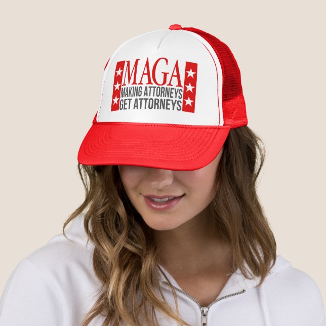 Funny MAGA Trucker Hat Sarcastic Political Quote (In Situ)