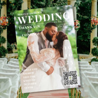 Funny Magazine Cover Dark Photo Wedding thank you