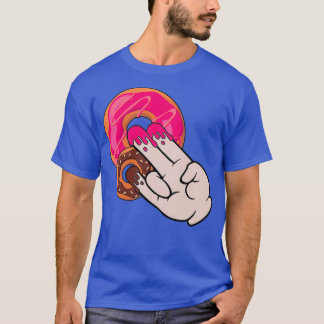 Funny Magic Hand Shocker Dirty Humor  Cute Donut  T-Shirt