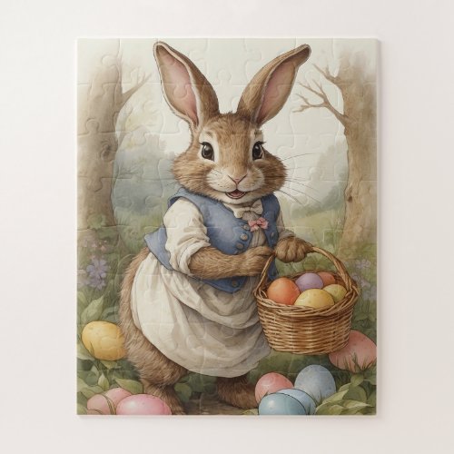 Funny Magical Easter Bunny Eggs Hunt in Meadow  Jigsaw Puzzle