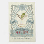 Funny Magical Martini Cocktail Personalized Kitche Kitchen Towel at Zazzle