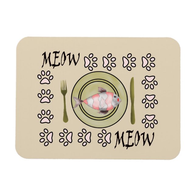 funny magnet for cat lovers (Horizontal)
