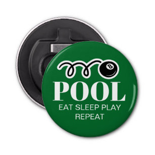 Funny magnetic beer bottle opener for pool player
