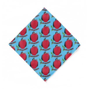 Funny magnificent frigate bird cartoon bandana