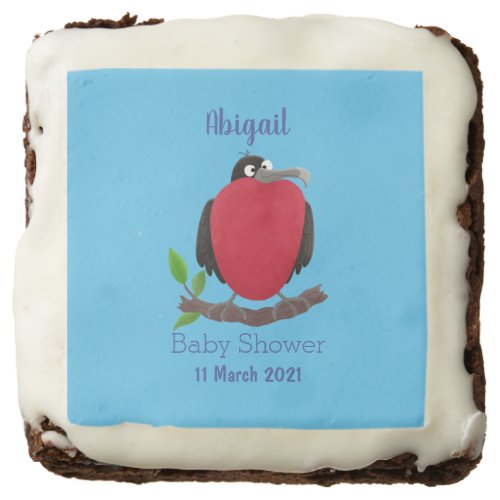 Funny magnificent frigate bird cartoon brownie