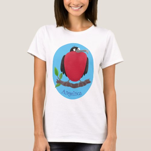 Funny magnificent frigate bird cartoon T_Shirt