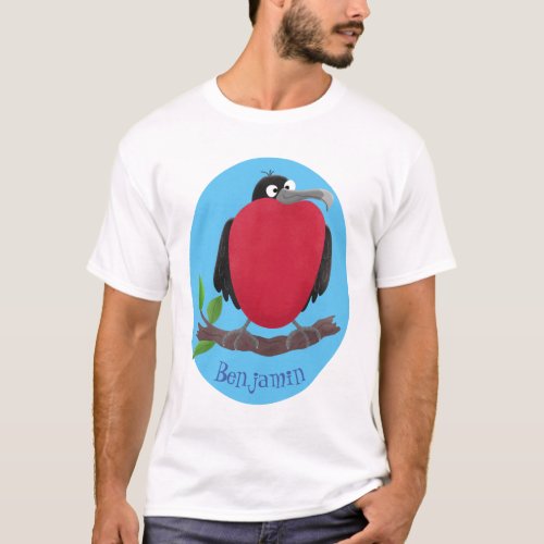 Funny magnificent frigate bird cartoon T_Shirt