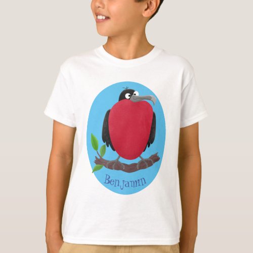 Funny magnificent frigate bird cartoon T_Shirt