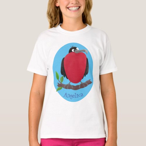 Funny magnificent frigate bird cartoon T_Shirt