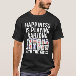 Funny Mahjong For Women Girls Tile Game Mah Jongg T-Shirt