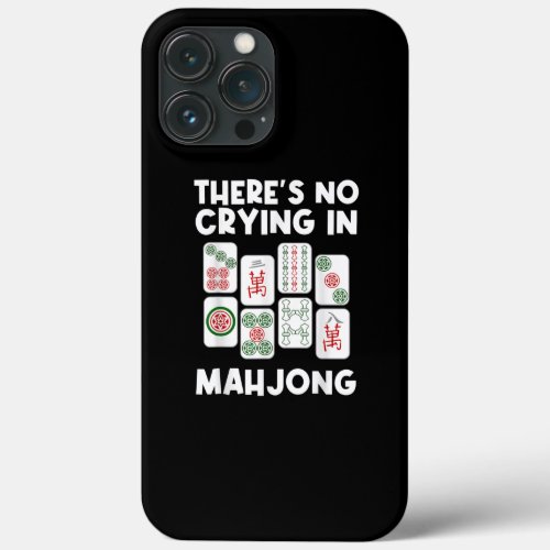 Funny Mahjong Gift For Men Women Tile Game Lover iPhone 13 Pro Max Case