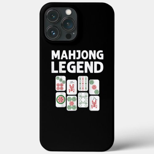 Funny Mahjong Gift For Men Women Tile Game Lover iPhone 13 Pro Max Case