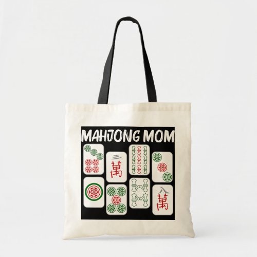 Funny Mahjong Gift For Mom Mother Tile Game Lover Tote Bag