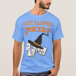 Funny Mahjong Happy Halloween Jokers Tile Game Tee