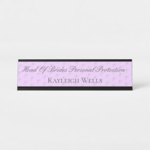 Funny Maid Of Honor Wedding Name Plate