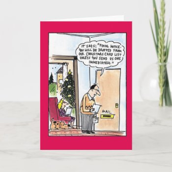 Funny Mail Distro List Greeting Card by Unique_Christmas at Zazzle