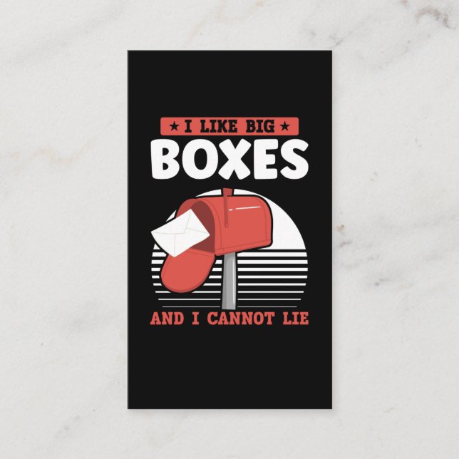 Funny Mailman Postal Worker Mail Carrier Business Card (Front)