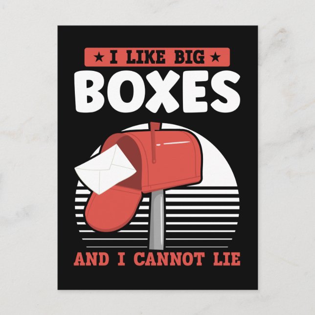 Funny Mailman Postal Worker Mail Carrier Postcard (Front)