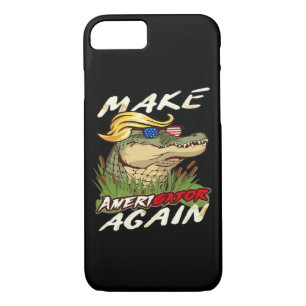 Funny Make Amerigator Again Donald Parody American iPhone 8/7 Case