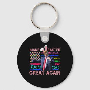 Funny Make Easter Great Again Trump Dancing Easter Keychain