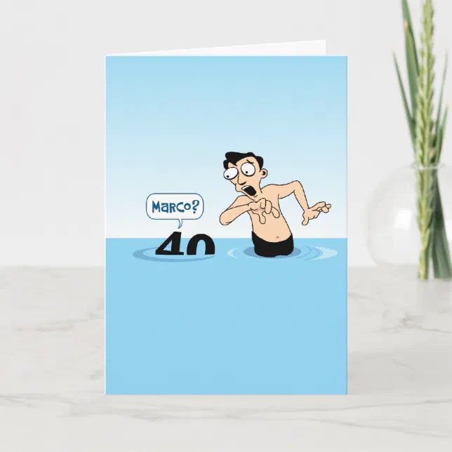 Funny Male 40th Birthday Card | Zazzle