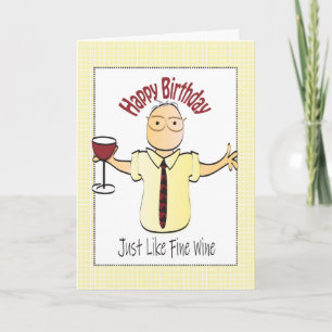 Funny Male Cartoon Humorous Birthday Card