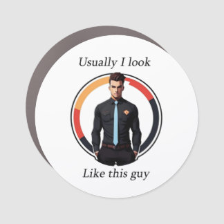 Funny Male Design Car Magnet