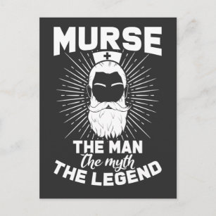 Funny Male Nurse Father Husband Dad Hospital Humor Postcard