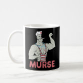 Murse Mug, Bearded Male Nurse Coffee Mugs, Funny Gifts for Men