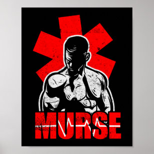 Funny Male Nurse Murse Poster