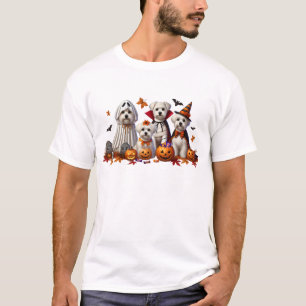 Funny Maltese Halloween Dog Lover T-Shirt