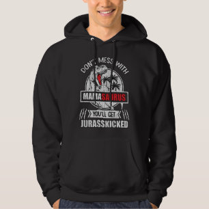 Funny Mama Dinosaur Gift Mamasaurus Mom Gift Hoodie