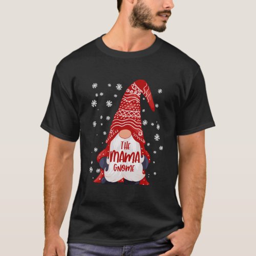 Funny Mama Gnome Family Matching Christmas Gift Pa T_Shirt