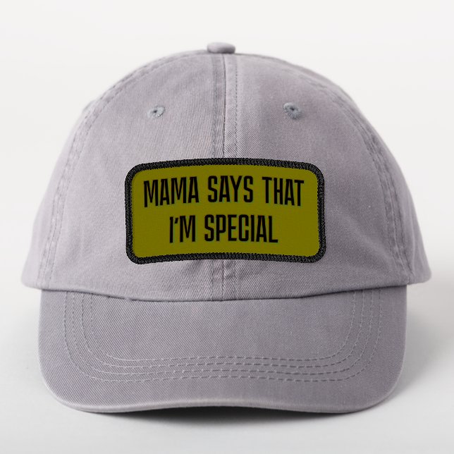 Funny Mama Says That I'm Special Patch (On Headwear)