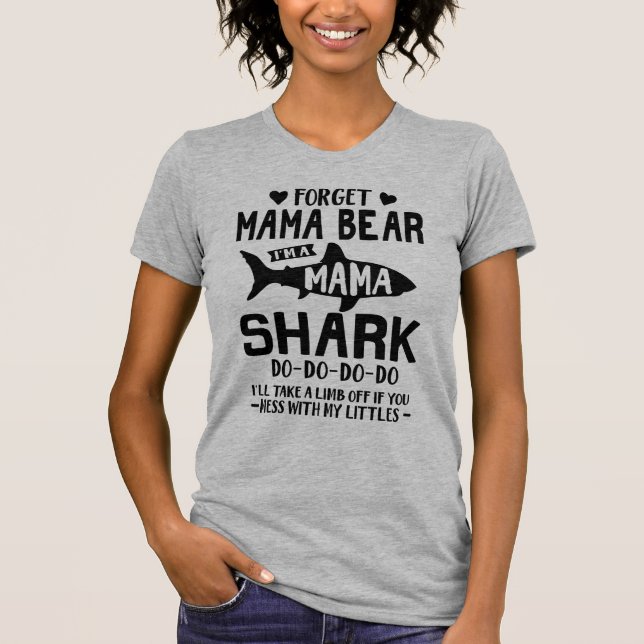 Funny Mama Shark T-Shirt (Front)