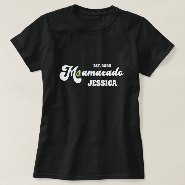 funny mamacado expecting mom mothers day gift T-Shirt (Design Front)