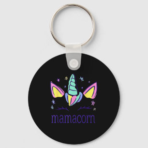 Funny Mamacorn Unicorn Costume Mom Mother's Day Keychain